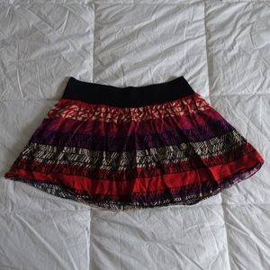3/$25 Tribal Print Mini Skirt